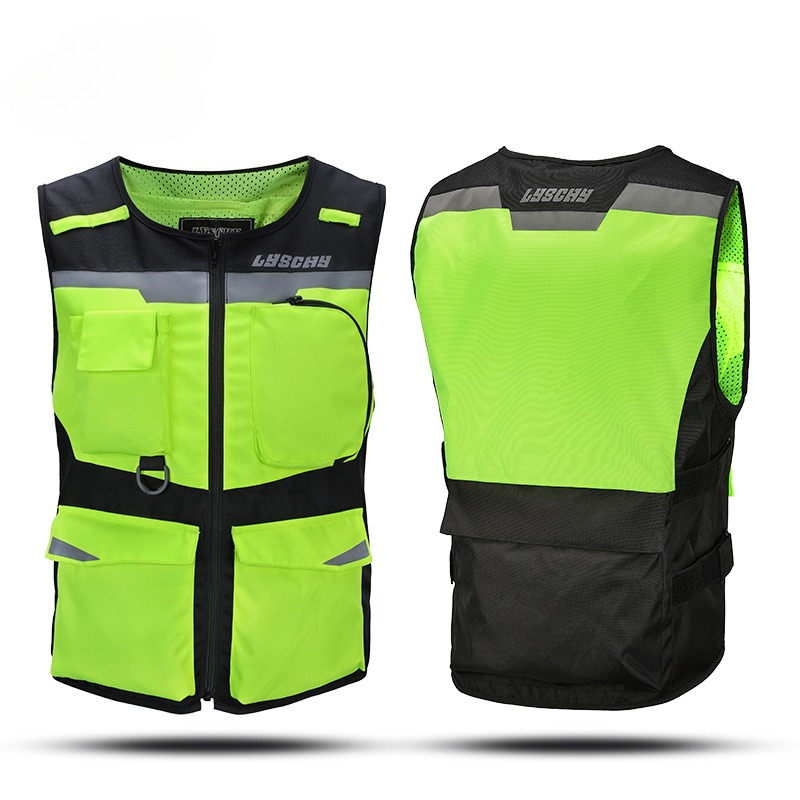 Cycling Visibility Gear - Kamizelka odblaskowa do kurtki motocyklowej, do