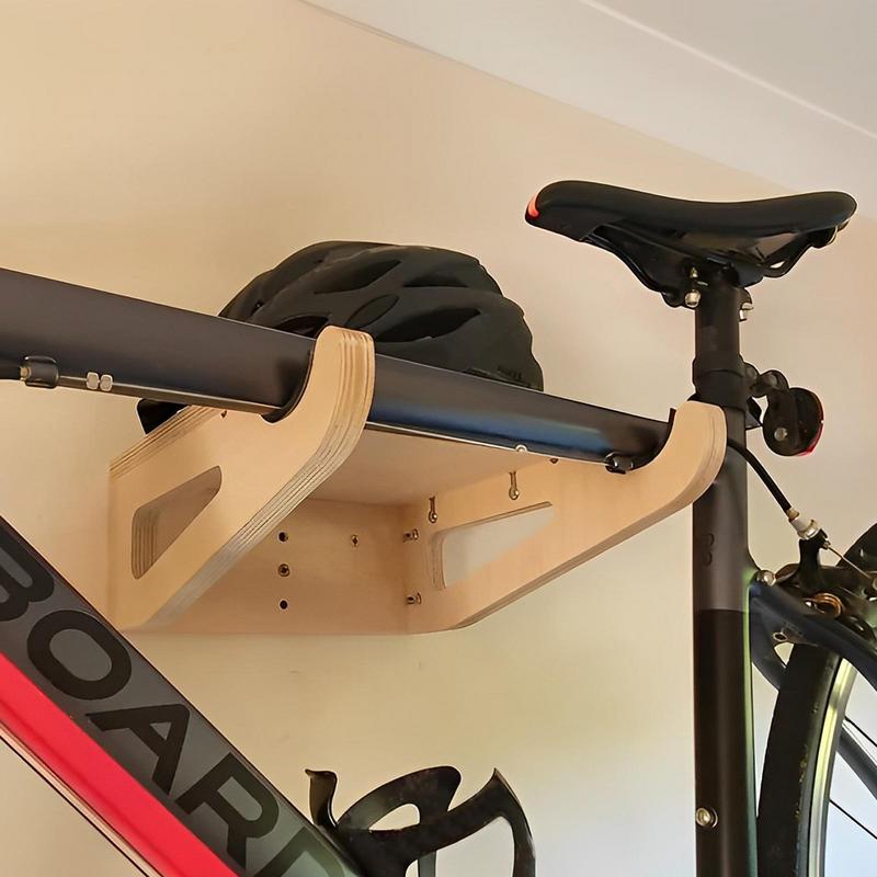 Cycling Gear Wall Mount - Rower wieszak ścienny drewniany uchwyt rowerowy
