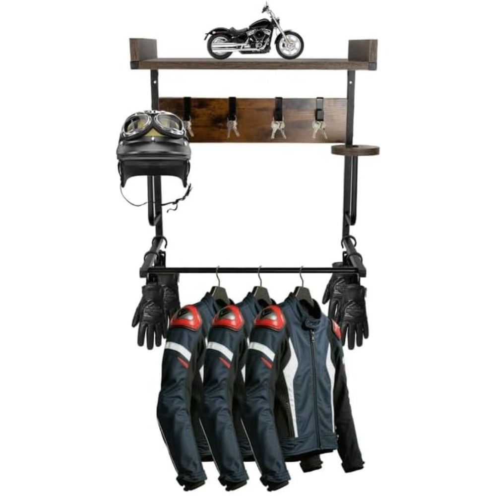 Cycling Gear Wall Mount - Uchwyt na kask motocyklowy z 4