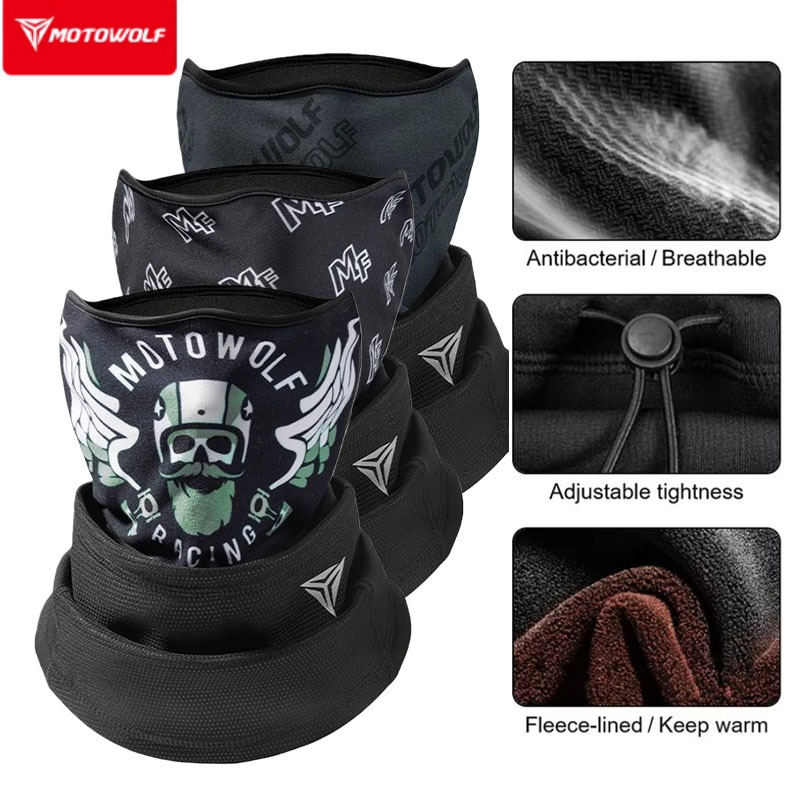 Cycling Gear In Winter - Motowolf Zimowa Ciepła Kominiarka Taktyczna do