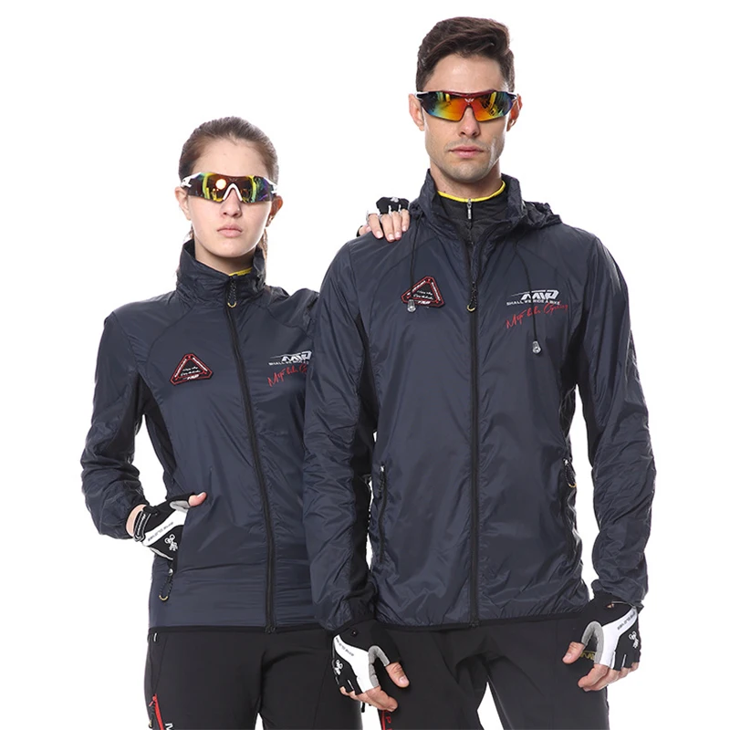 Cycling Gear Rain - Odblaskowa wodoodporna kurtka rowerowa mężczyźni kobiety