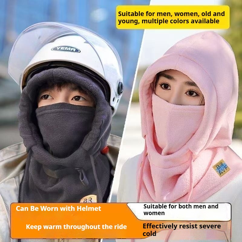 Cycling Gear To Keep You Warm - Zimowa ciepła czapka i ocieplacz na