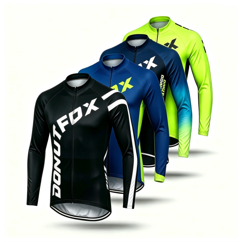 Cycling Gear Outfit - Męska koszulka rowerowa z długim rękawem
