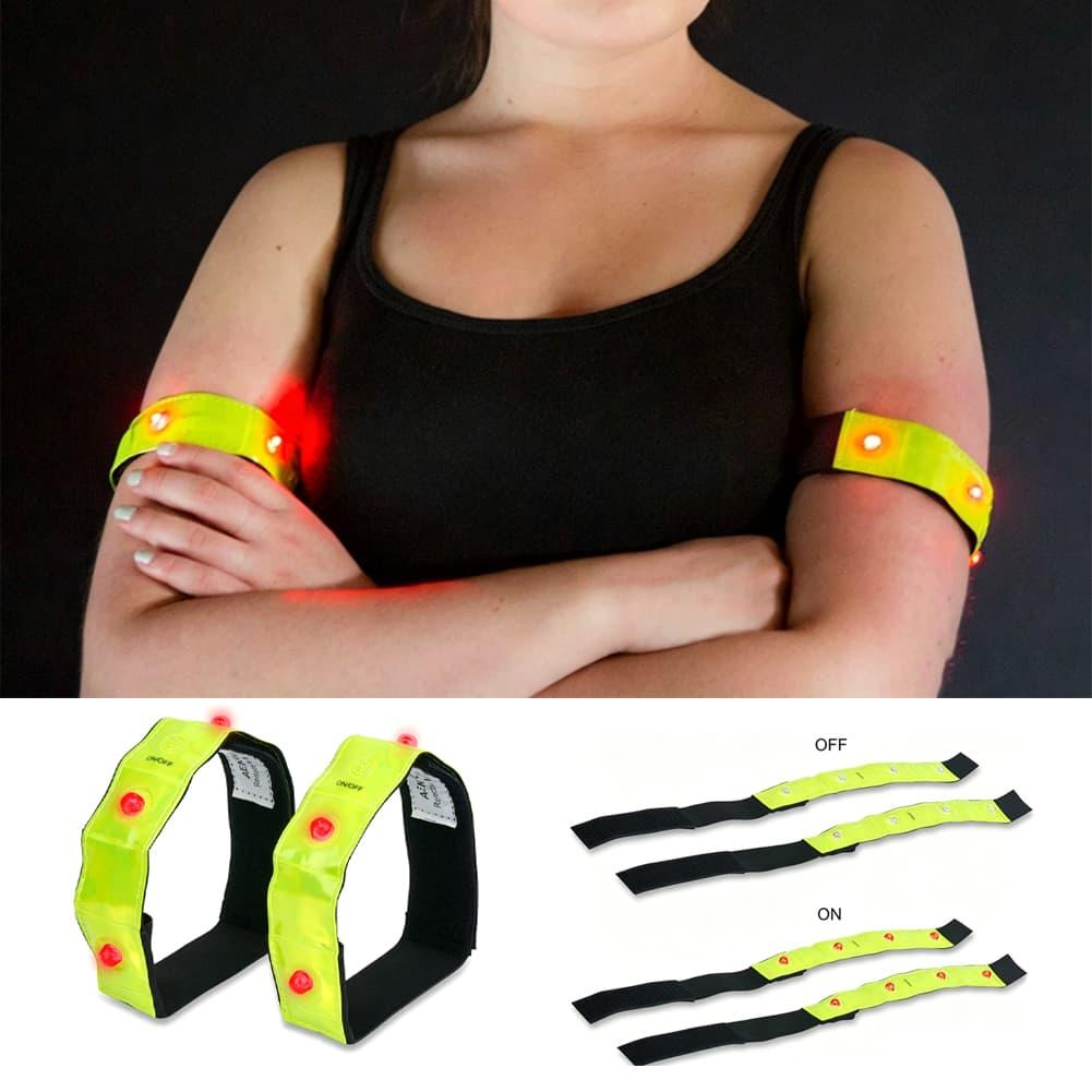 Cycling Visibility Gear - Odblaskowa opaska LED z trybami świecenia