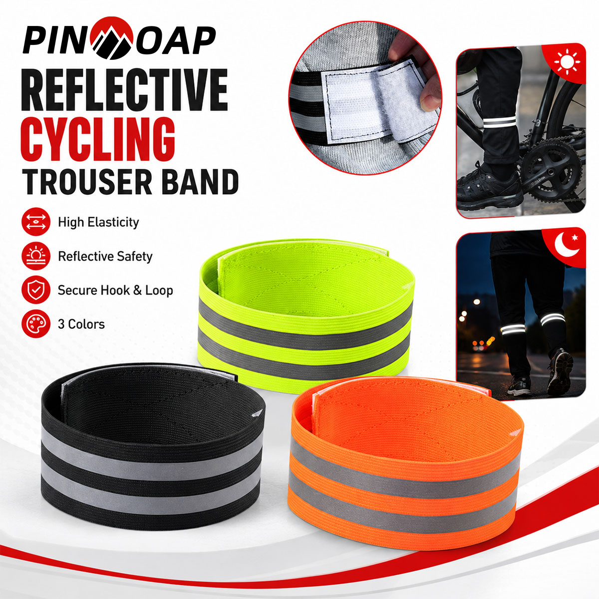 Cycling Gear Pants - PINMOAP 1/2 SZT. Pasek na nogę