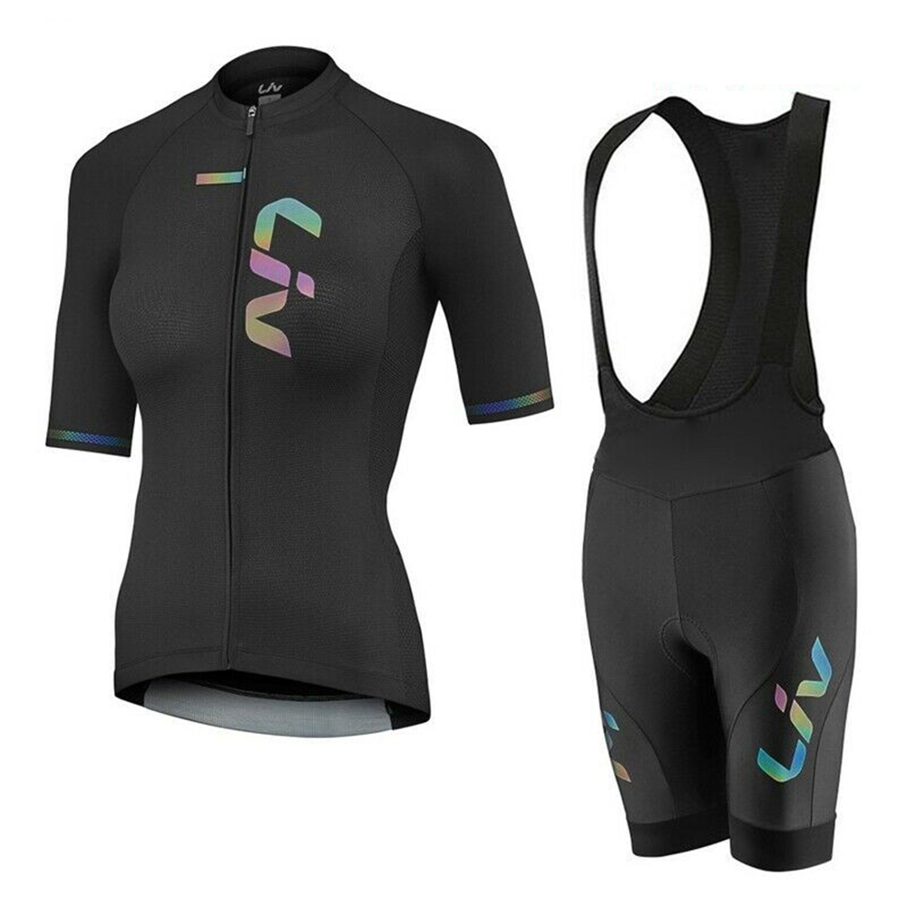 Cycling Gear Outfit - LIV letnia koszulka rowerowa zestaw spodenek