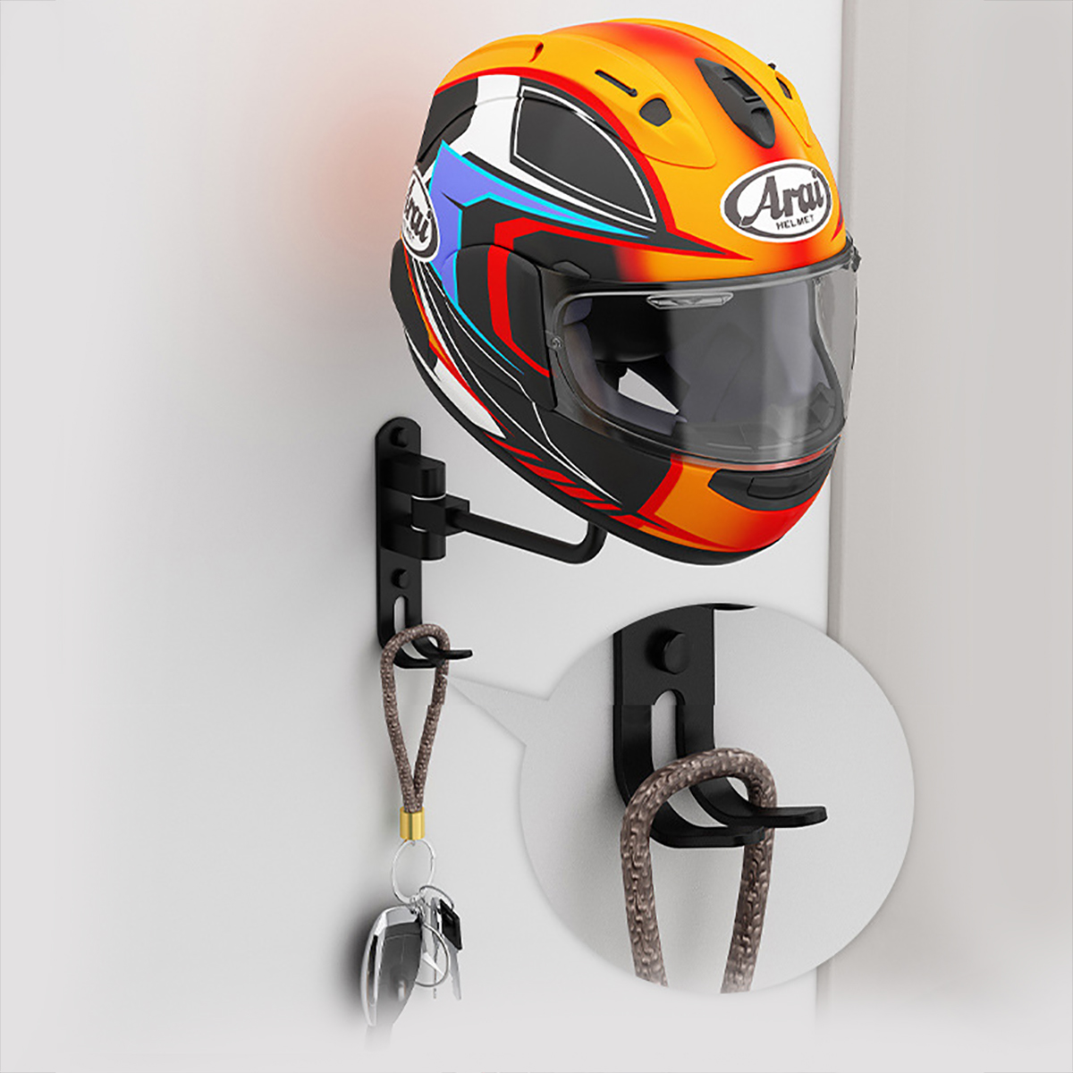 Metalowy uchwyt ścienny na kas – Cycling Gear Wall Mount recenzja i cena