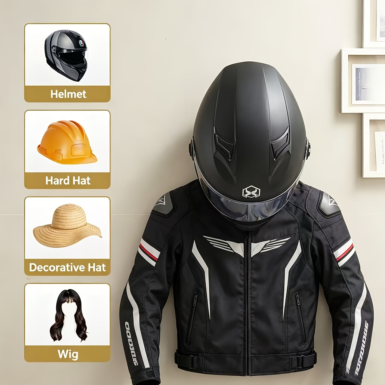 Uchwyt na kask motocyklowy z l – Cycling Gear Wall Mount recenzja i cena