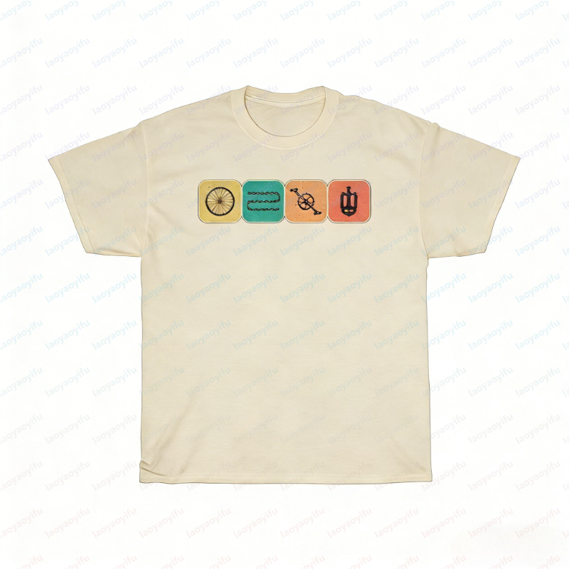 Koszulka z motywem części rowe – Vintage Cycling Gear recenzja i cena