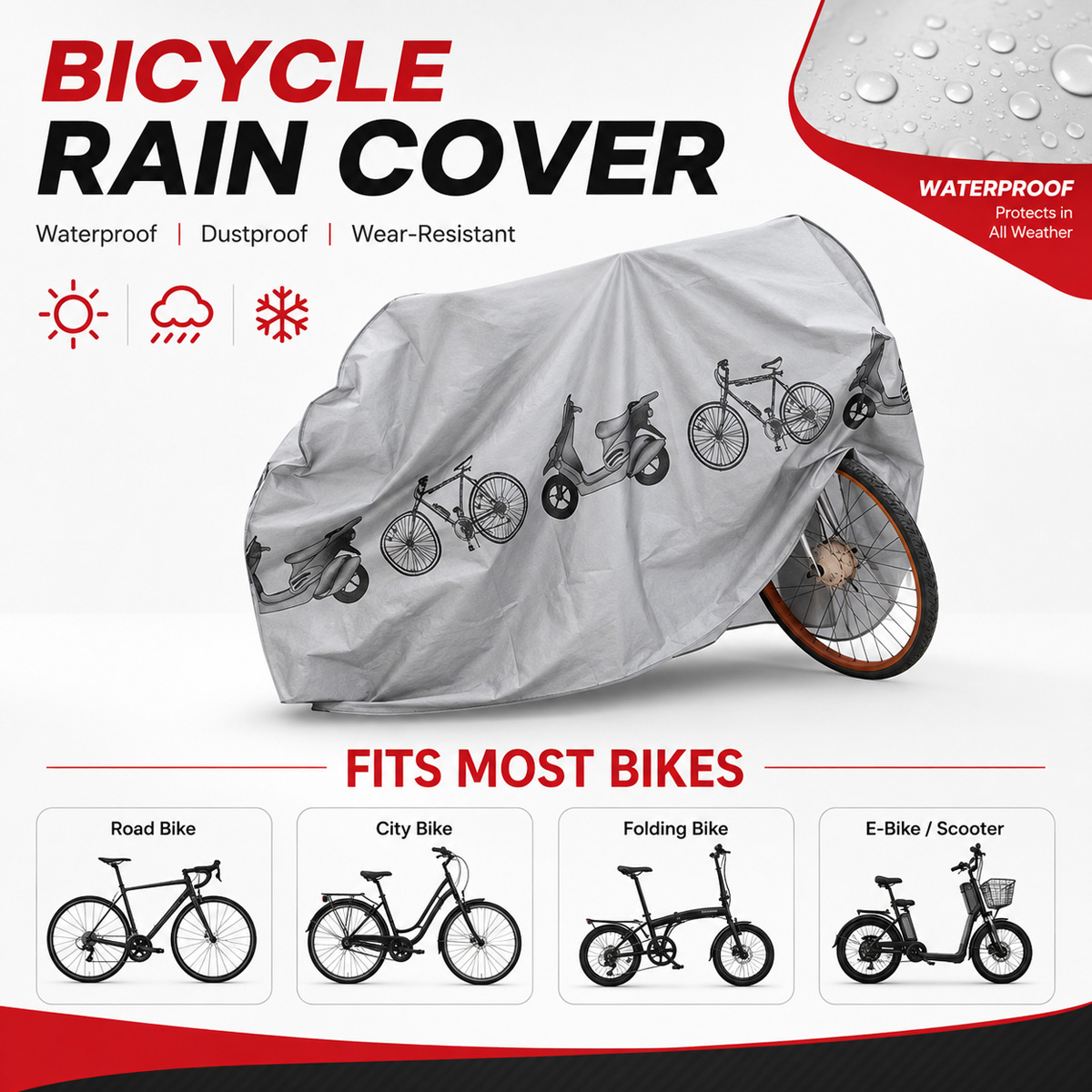 Uniwersalny pokrowiec na rower – Cycling Gear Rain recenzja i cena
