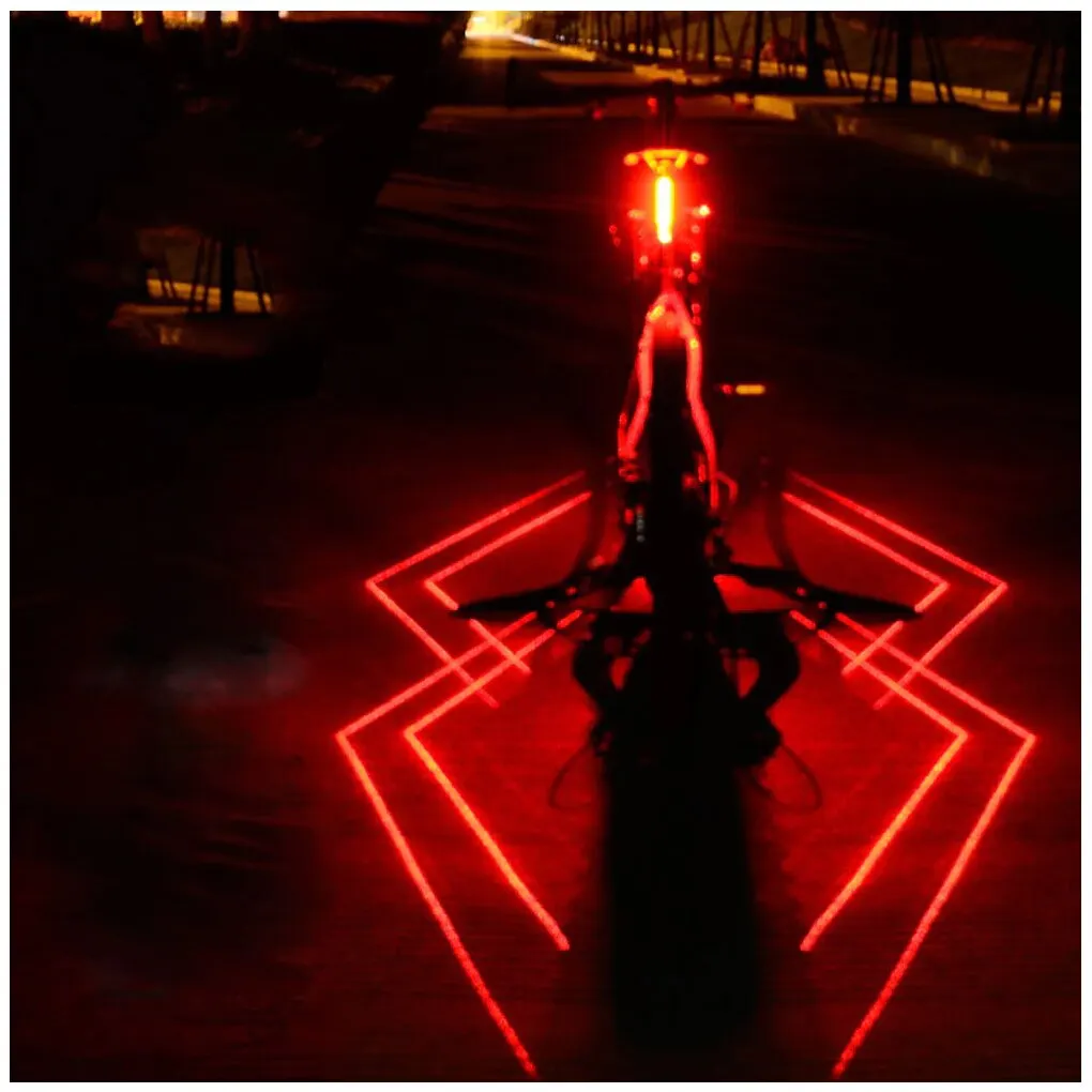 Laserowa lampka rowerowa z wzo – Cycling Visibility Gear recenzja i cena