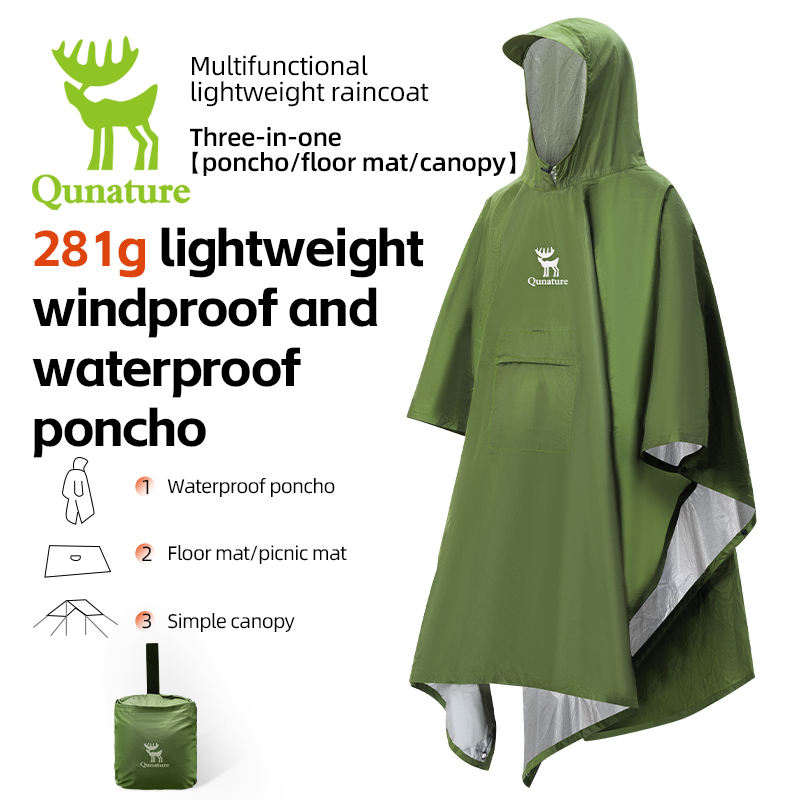 Qunature 3 w 1 wodoodporny pła – Cycling Gear Rain recenzja i cena