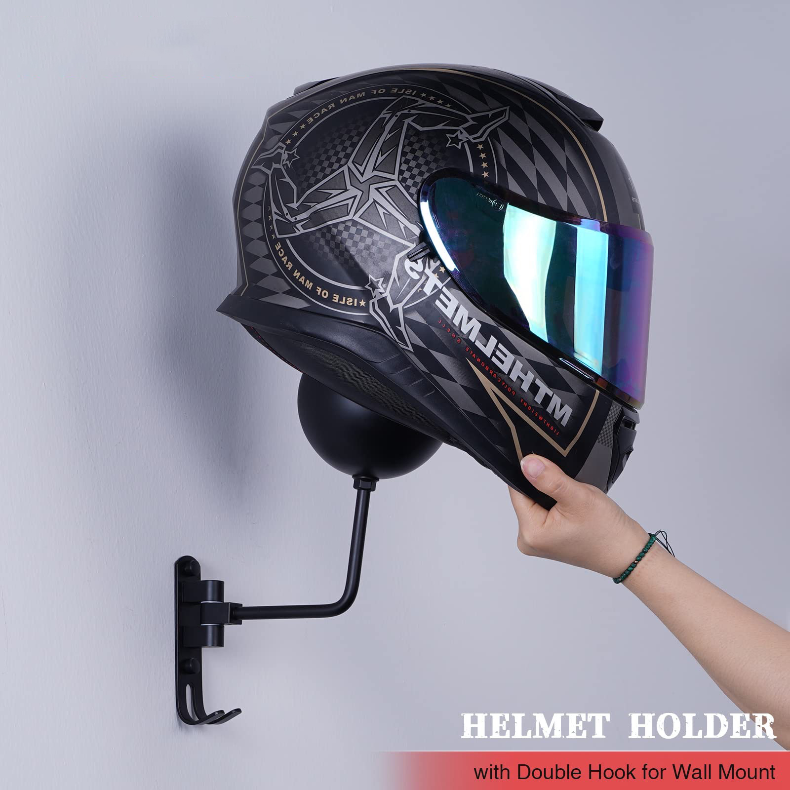 Uchwyt ścienny na kask motocyk – Cycling Gear Wall Mount recenzja i cena