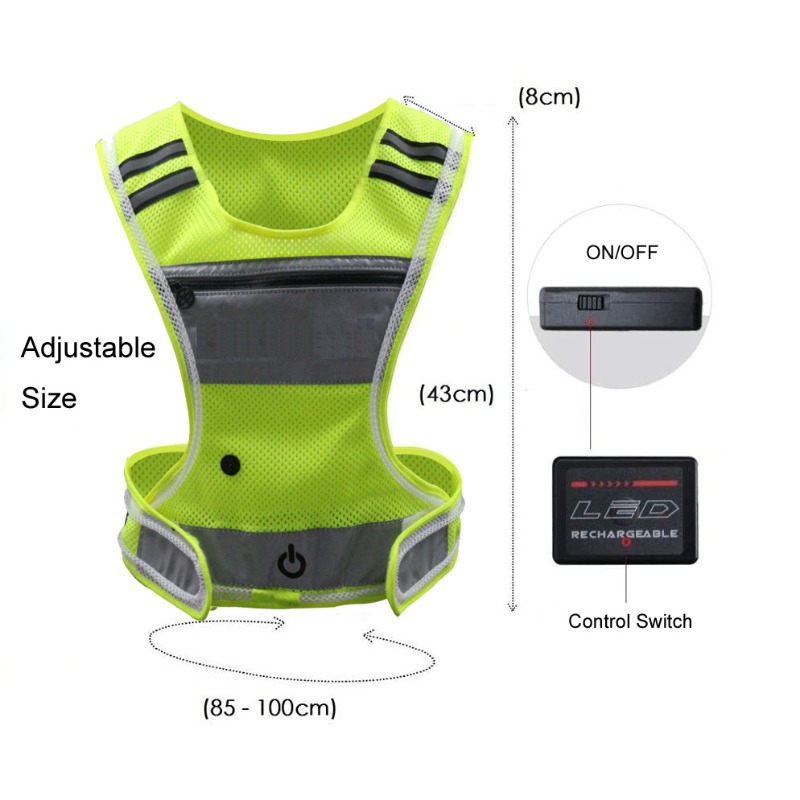 Odzież sportowa LED z siateczk – Cycling Visibility Gear recenzja i cena