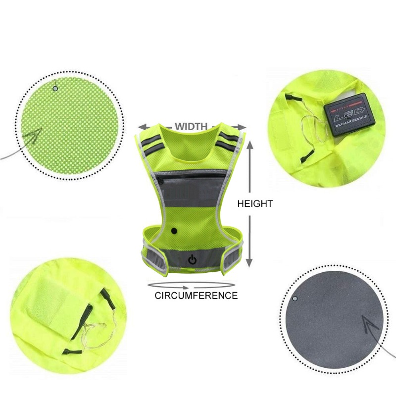 Odzież sportowa LED z siateczk – Cycling Visibility Gear recenzja i cena